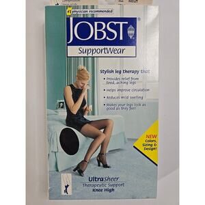 Jobst Support Wear Ultra Sheer Knee-High Compression Socks Black 119234
